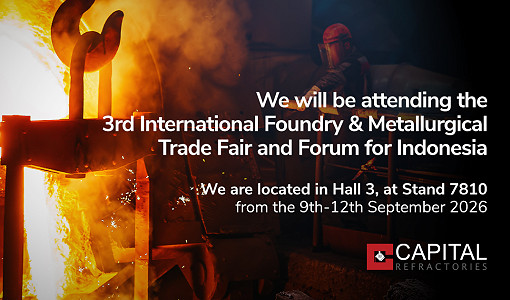 Capital Refractories to Exhibit at GIFA Indonesia 2026